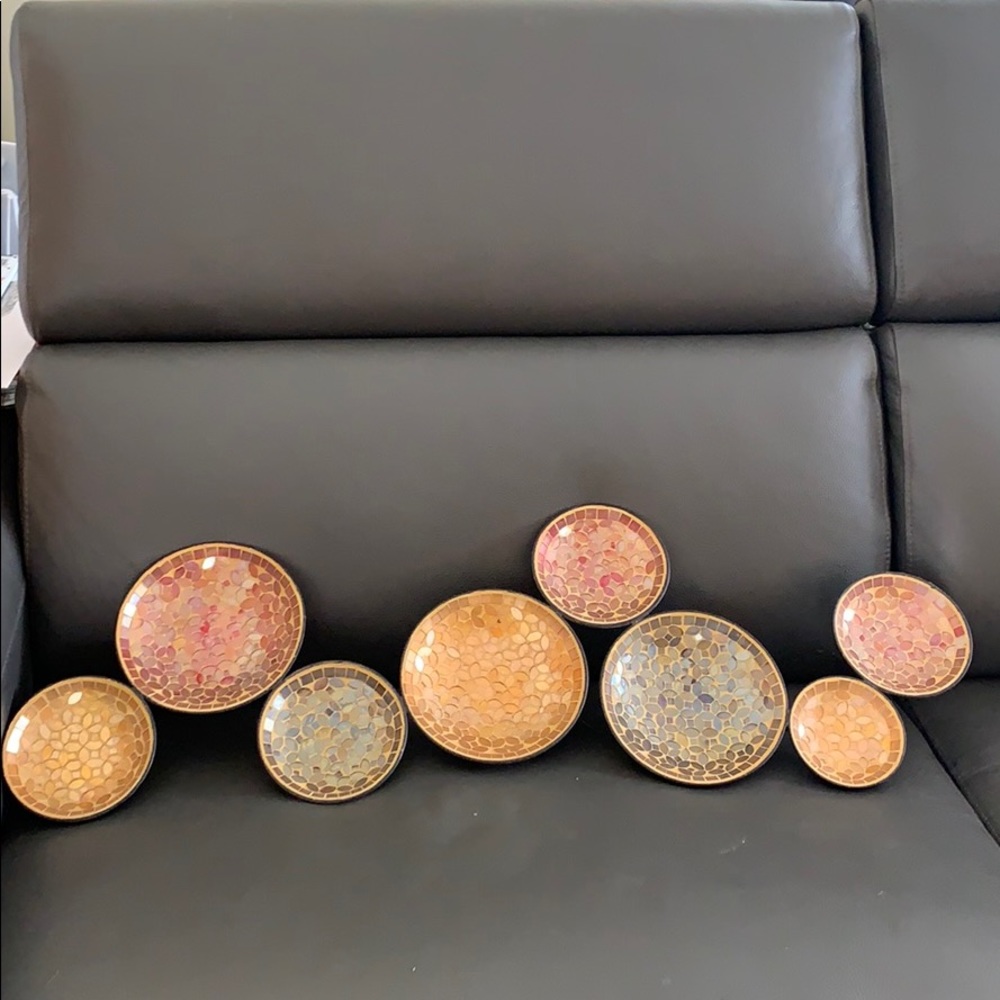 Mosaic 8 plate wall art